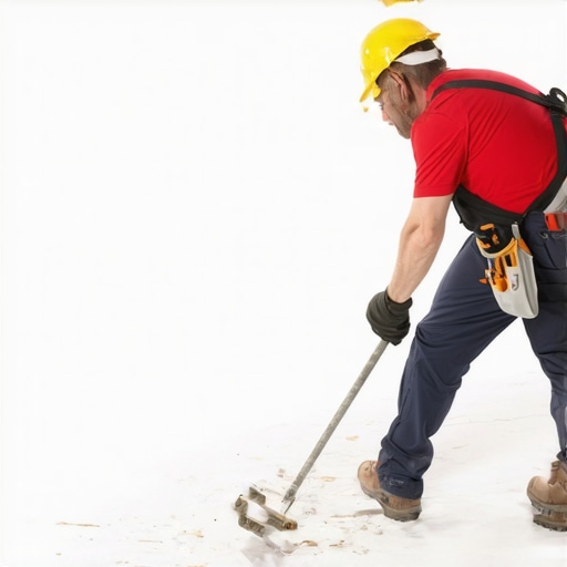 Close-up of drywall finishing process with permit documentation