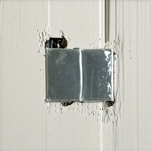 Drywall corner reinforced with metal bead and flexible fiberglass tape, demonstrating vibration-resistant installation.