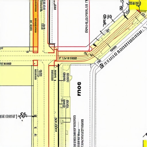 Detailed site plan showing planned adjustments for setbacks and utilities.