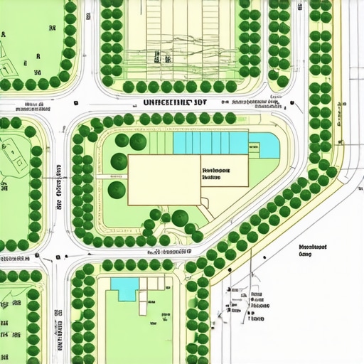 Architectural site plan with zoning details and permit documents