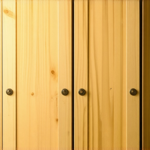 Close-up image showing plywood patches reinforced behind drywall for heavy kitchen cabinets.