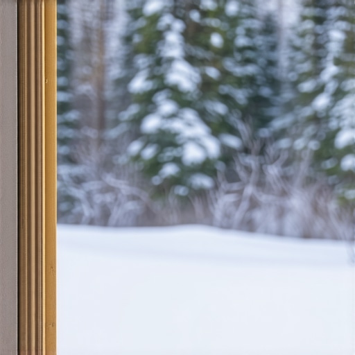 Image showing properly installed drywall screws flush with drywall during winter season