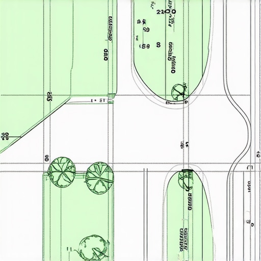 Detailed illustration of a property site plan showing strategic boundary and setback changes to avoid public hearings.