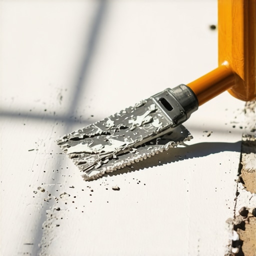 Drywall worker spreading lightweight mud evenly on joint seams with a knife in shaded area
