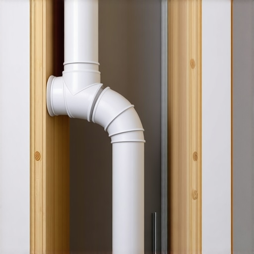 Drywall Frame for Concealing Basement Pipes Close-up view of drywall framing around basement pipes, demonstrating precise measurements and secure installation.