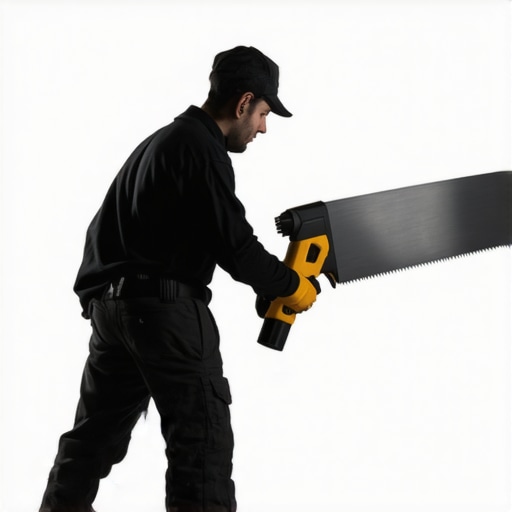 Taping blade and drywall sander used by a professional in a remodeling project