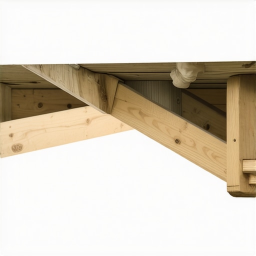 Homeowner Supporting Floor Joists A person using a level and tools to brace sagging wooden floor joists in a basement
