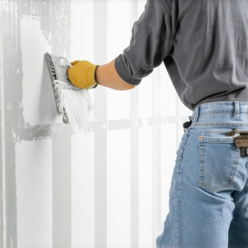 Close-up of primer being applied over drywall seams using a brush for smooth finish