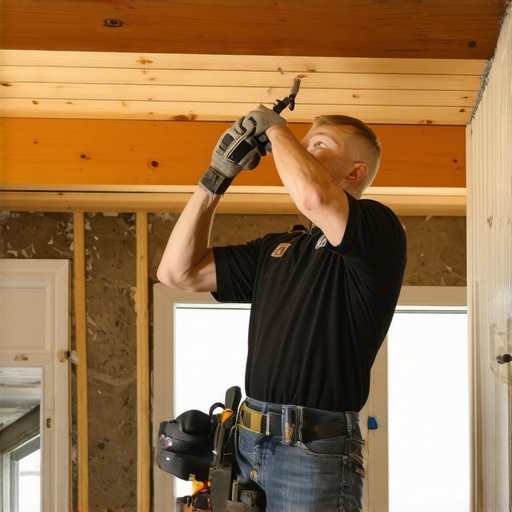 The Glue-and-Screw Method for Zero Ceiling Sags