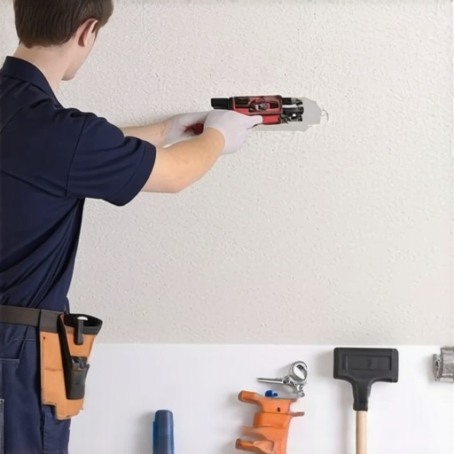 The best way to patch a hole in a textured ceiling