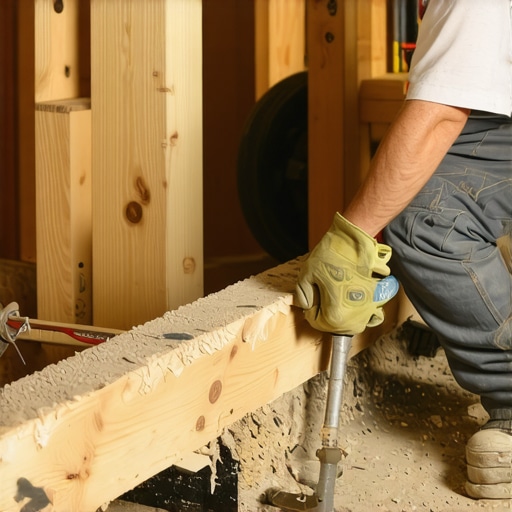 The structural repair for termite-damaged rim joists