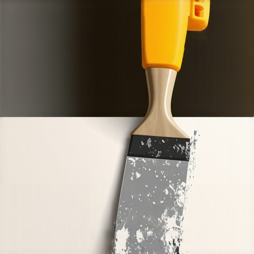 A professional using a taping knife to smooth mud over a butt joint in drywall.