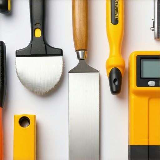 Essential Drywall Tools for Maintenance and Longevity Close-up of drywall finishing tools and moisture meter in use for remodeling