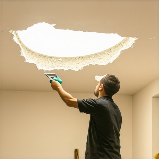 How to Fix a Large Hole in the Ceiling Without a Patch Kit