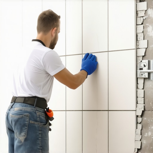 How to install heavy tile on a wall without it sliding down