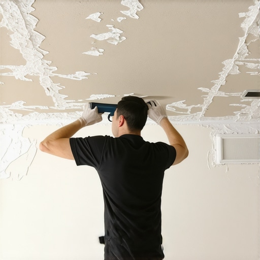 How to repair a water-damaged ceiling without a visible seam