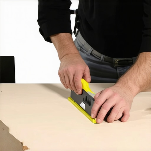 Close-up of a carpenter measuring and marking studs with a chalk line for accurate framing