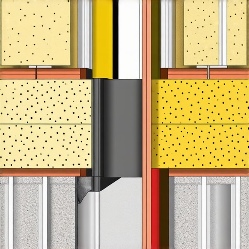 Diagram showing the layers of soundproofing for a shared wall