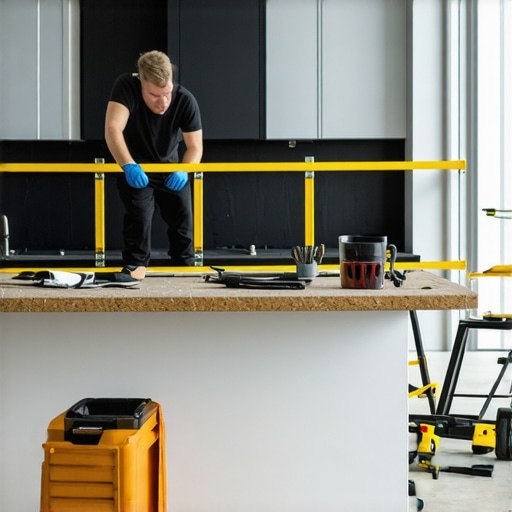 The Best Way to Support a Kitchen Island During a Full Floor Demo
