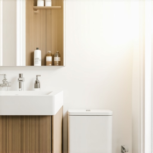 The Framing Move That Creates Extra Space in a Small Bathroom