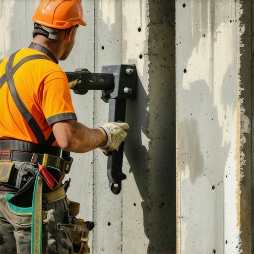 The concrete anchor move for securing basement walls to the slab