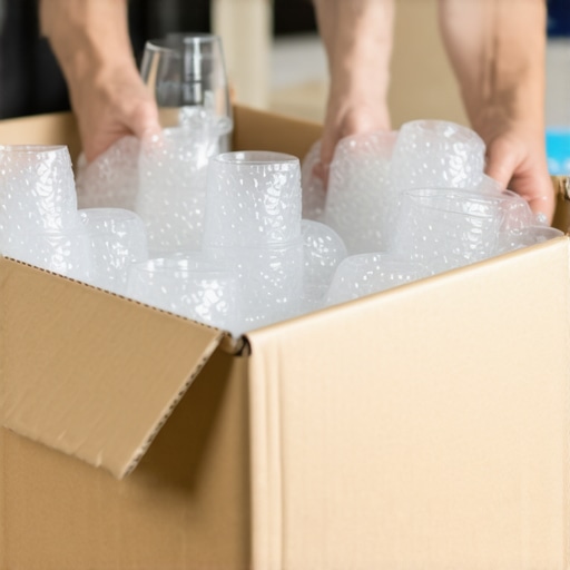 The specific packing technique that prevents fragile items from shifting with San Antonio moving services